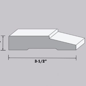 Bevel Step Casing {3/4 x 3-1/2"}